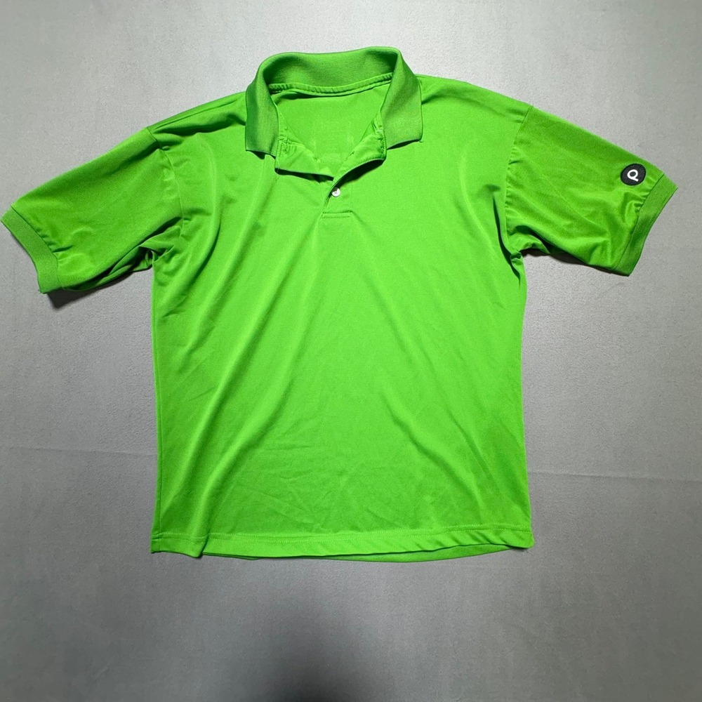Publix Employee Uniform Polo Shirt Mens Medium Green Short Sleeve Logo Pique